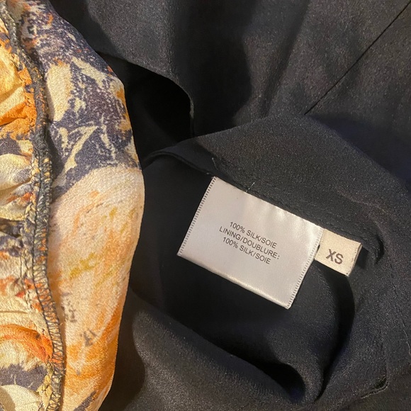 Haute Hippie Black Floral Silk Mini Dress - Picture 3 of 3